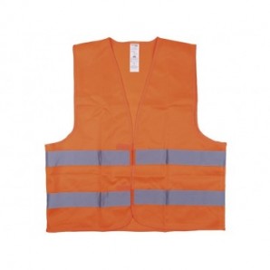 Gilet di segnalazione alta visibilità Donau Safety arancio Tg. L 32214511-09