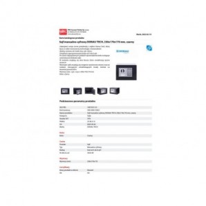 Cassaforte manuale-digitale Donau Tech - nero 230x170x170 mm 19073251-01