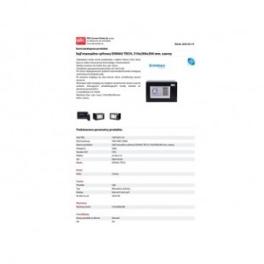 Cassaforte manuale-digitale Donau Tech - nero 310x200x200 mm 19074351-01