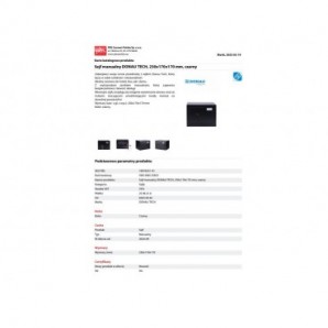 Cassaforte manuale Donau Tech - nero 230x170x170 mm 19076251-01