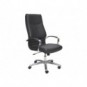 Poltrona direzionale Unisit Cygnus rivestimento sky nero schienale alto CYPC/KN