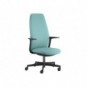 Seduta semi-direzionale ergonomica Unisit Levita con braccioli tessuto convert blu melange 7311 - LVA/D7BM