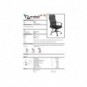 Poltrona direzionale Unisit CH5 Eco smart schienale in rete e braccioli nero CH5/KN