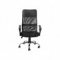 Poltrona direzionale Unisit CH5 Eco smart schienale in rete e braccioli nero CH5/KN
