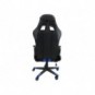 Poltrona gaming Unisit CH braccioli reg. e poggiapiede nero rivestimento in sky nero/blu - CHINT
