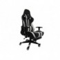 Poltrona gaming Unisit CH braccioli reg. e poggiapiede nero rivestimento in sky nero/bianco - CHJUV