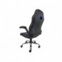 Poltrona direzionale Unisit CH2 Eco smart in PU con braccioli nero/blu CH2/KN