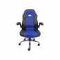 Poltrona direzionale Unisit CH2 Eco smart in PU con braccioli nero/blu CH2/KN