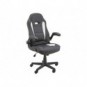 Poltrona direzionale Unisit CH3 Eco smart in PU con braccioli nero/bianco CH3/KN