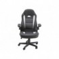 Poltrona direzionale Unisit CH3 Eco smart in PU con braccioli nero/bianco CH3/KN