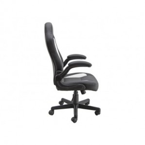 Poltrona direzionale Unisit CH3 Eco smart in PU con braccioli nero/bianco CH3/KN