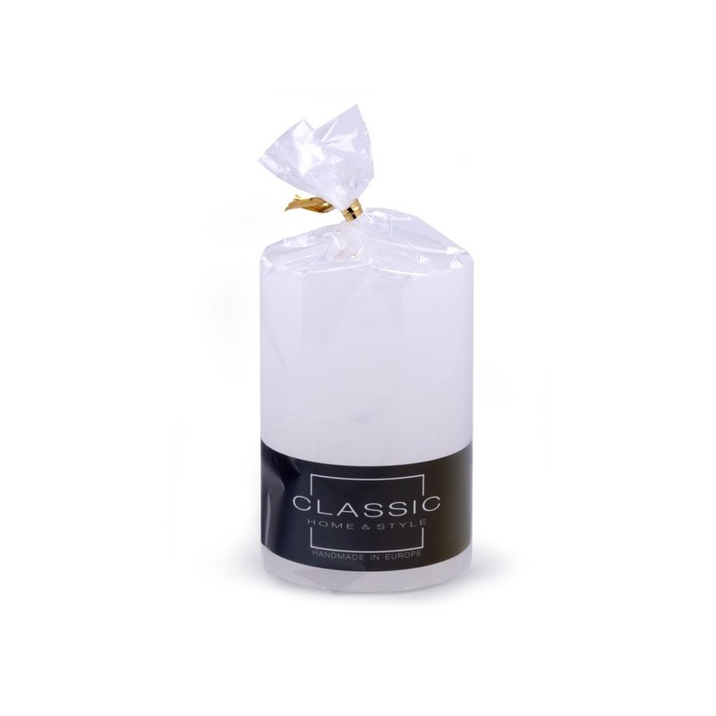 Candela a colonna rustica Donau Home 70x100 mm bianco 45337111-14