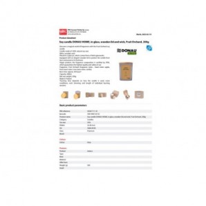 Candela di soia in vaso di vetro con coperchio in legno Donau Home 200 g Fruit Orchard - 45361711-10