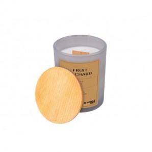 Candela di soia in vaso di vetro con coperchio in legno Donau Home 200 g Fruit Orchard - 45361711-10