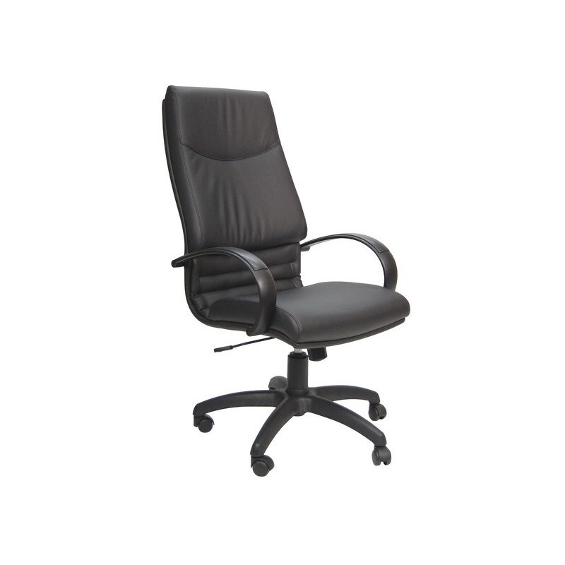 Poltrona direzionale Unisit Cygnus rivestimento sky nero schienale fisso alto - CYP/KN