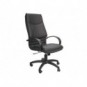 Poltrona direzionale Unisit Cygnus rivestimento sky nero schienale fisso alto - CYP/KN