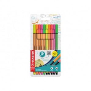 Pennarelli Stabilo Pen 68 e Point 88 - conf. 10 colori assortiti 8868/10-1