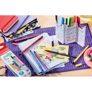 Pennarelli Stabilo Pen 68 astuccio ZigZag - tratto 1 mm - conf. 18 colori assortiti - 6818/8