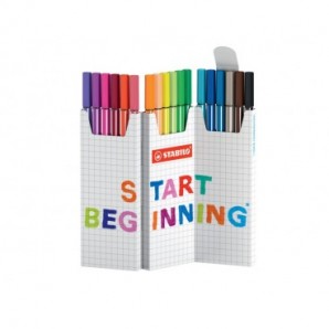 Pennarelli Stabilo Pen 68 astuccio ZigZag - tratto 1 mm - conf. 18 colori assortiti - 6818/8