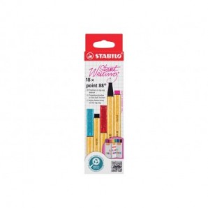 Fineliner Point 88 astuccio ZigZag - 0,4 mm - conf. 18 colori assortiti 8818/5