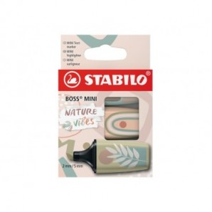 Evidenziatori Stabilo Boss® Mini NatureVibes - conf. 3 colori assortiti 07/03-72