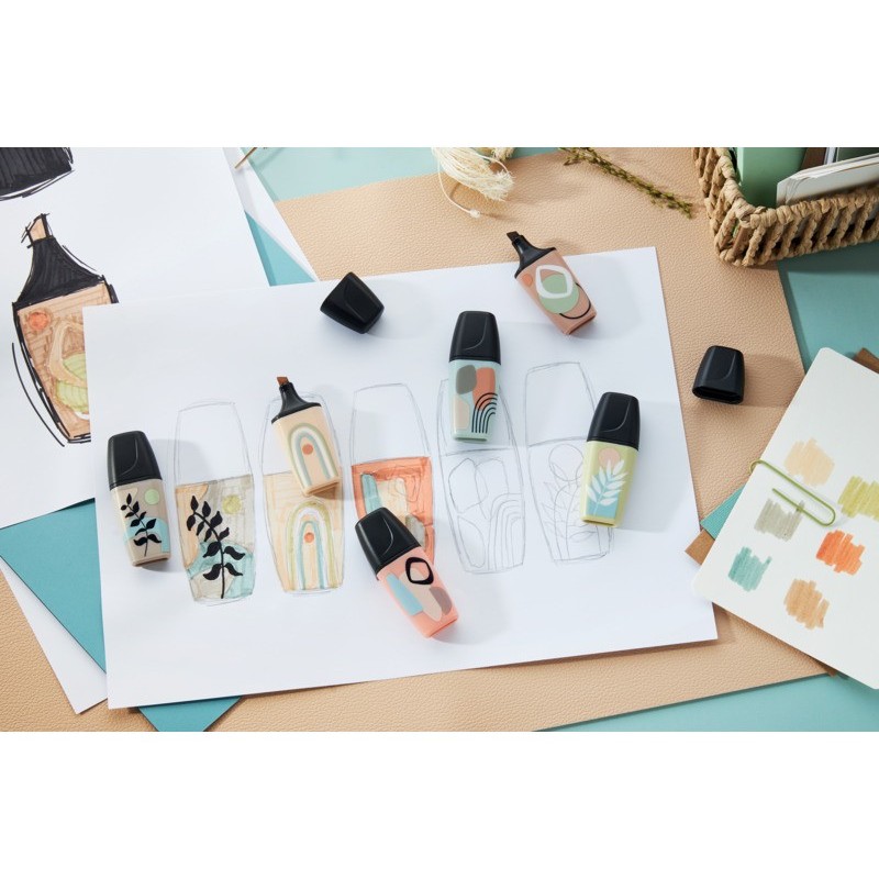 Evidenziatori Stabilo Boss® Mini NatureVibes - conf. 5 colori assortiti 07/05-31-10