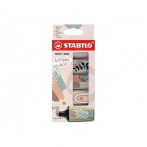 Evidenziatori Stabilo Boss® Mini NatureVibes - conf. 5 colori assortiti 07/05-31-10
