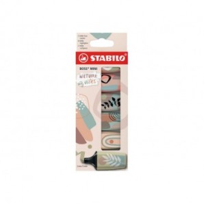 Evidenziatori Stabilo Boss® Mini NatureVibes - conf. 6 colori assortiti 07/06-31