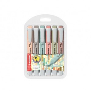 Evidenziatori Stabilo Swing® Cool NatureColors - conf. 6 colori assortiti 275/6-09