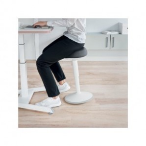 Sgabello Active Comfort da seduta ergonomico Leitz Ergo grigio chiaro - 370x460x377 mm - 65440085