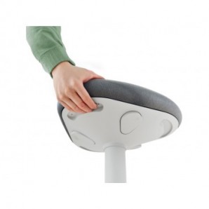 Sgabello Active Comfort da seduta ergonomico Leitz Ergo grigio chiaro - 370x460x377 mm - 65440085