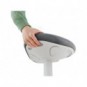 Sgabello Active Comfort da seduta ergonomico Leitz Ergo grigio chiaro - 370x460x377 mm - 65440085
