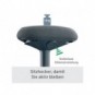 Sgabello Active Comfort da seduta ergonomico Leitz Ergo grigio scuro - 370x460x377 mm - 65440089