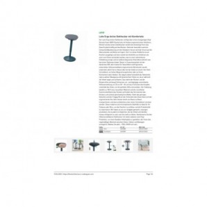 Sgabello Active Comfort in piedi ergonomico Leitz Ergo grigio scuro - 370x610x377 mm - 65450089