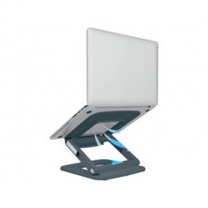 Supporto Ergo per Laptop Multi-angolo con 80% plastica riciclata Leitz Ergo grigio scuro - 258x45x253 mm - 64240089