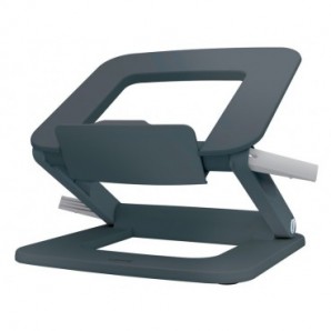Supporto Ergo per Laptop Multi-angolo con 80% plastica riciclata Leitz Ergo grigio scuro - 258x45x253 mm - 64240089