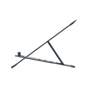 Supporto per laptop regolabile ultrapiatto in alluminio Leitz Ergo grigio scuro - 300x10x210 mm - 63460089