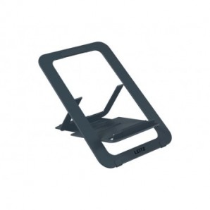Supporto per laptop regolabile ultrapiatto in alluminio Leitz Ergo grigio scuro - 300x10x210 mm - 63460089