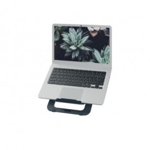 Supporto per laptop regolabile ultrapiatto in alluminio Leitz Ergo grigio scuro - 300x10x210 mm - 63460089