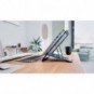 Supporto per laptop regolabile ultrapiatto in alluminio Leitz Ergo grigio scuro - 300x10x210 mm - 63460089
