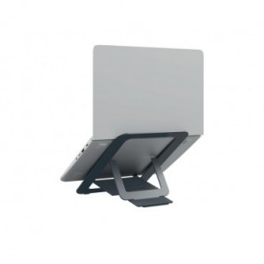 Supporto per laptop regolabile ultrapiatto in alluminio Leitz Ergo grigio scuro - 300x10x210 mm - 63460089