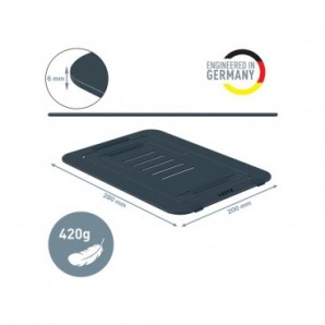 Supporto per laptop regolabile ultrapiatto in alluminio Leitz Ergo grigio scuro - 300x10x210 mm - 63460089