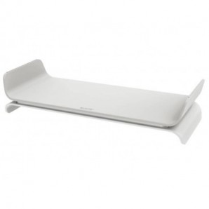 Supporto per monitor regolabile a 2 altezze Leitz Ergo grigio chiaro - 209x112x438 mm - 65040085