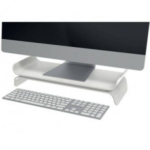 Supporto per monitor regolabile a 2 altezze Leitz Ergo grigio chiaro - 209x112x438 mm - 65040085