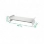 Supporto per monitor regolabile a 2 altezze Leitz Ergo grigio chiaro - 209x112x438 mm - 65040085