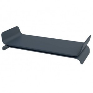 Supporto per monitor regolabile a 2 altezze Leitz Ergo grigio scuro - 209x112x438 mm - 65040089