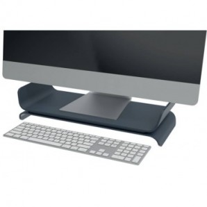 Supporto per monitor regolabile a 2 altezze Leitz Ergo grigio scuro - 209x112x438 mm - 65040089