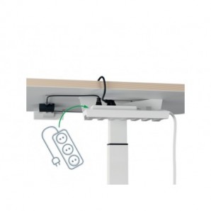 Scrivania compatta Sit - Stand elettrica Leitz Ergo bianco - 600x650x800 mm - 65340001