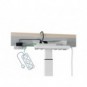 Scrivania compatta Sit - Stand elettrica Leitz Ergo bianco - 600x650x800 mm - 65340001