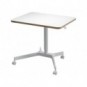 Scrivania compatta Sit - Stand pneumatica Leitz Ergo bianco - 600x650x800 mm - 65360001